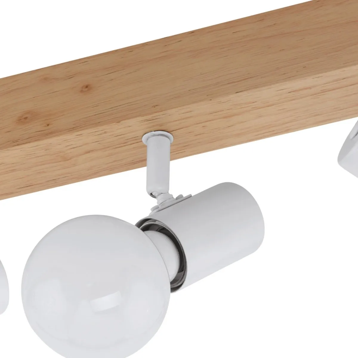 Eglo Townshend 3 Plafondlamp 3xE27 - Ø48cm - Eiken/Wit