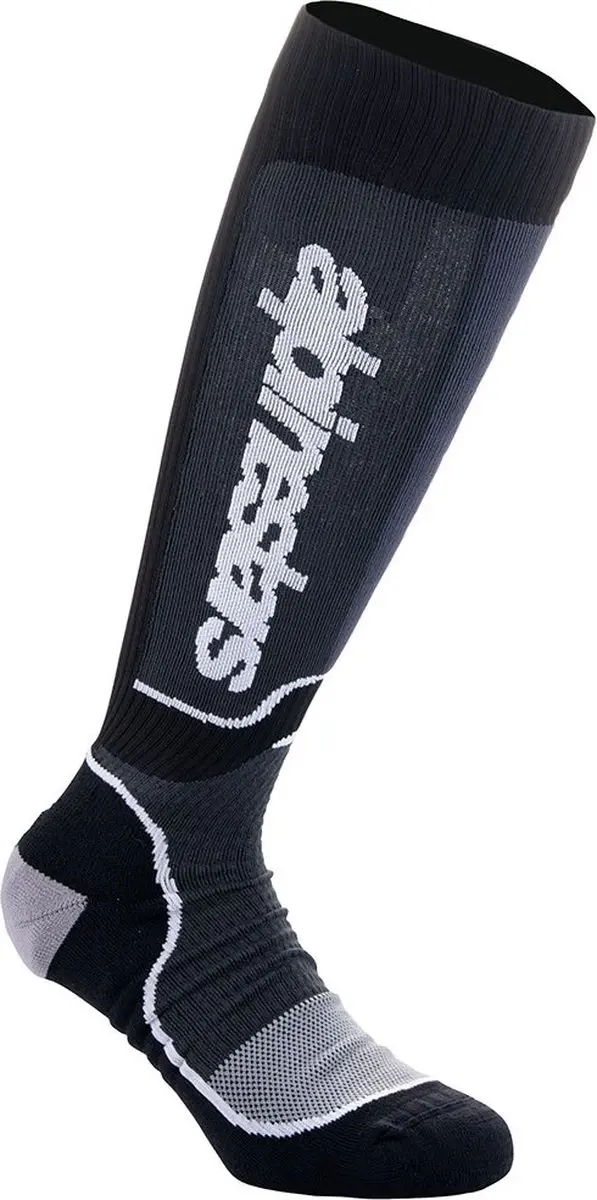 Alpinestars MX Plus Sokken - Zwart/Wit - afbeelding 3 van 6