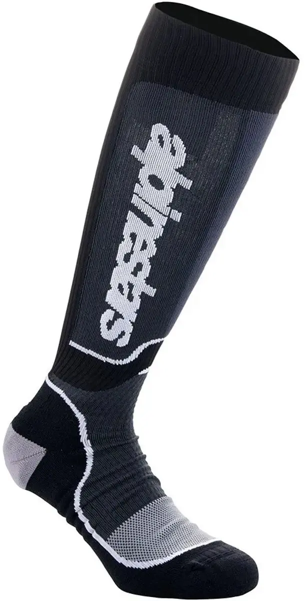 Alpinestars MX Plus Sokken - Zwart/Wit