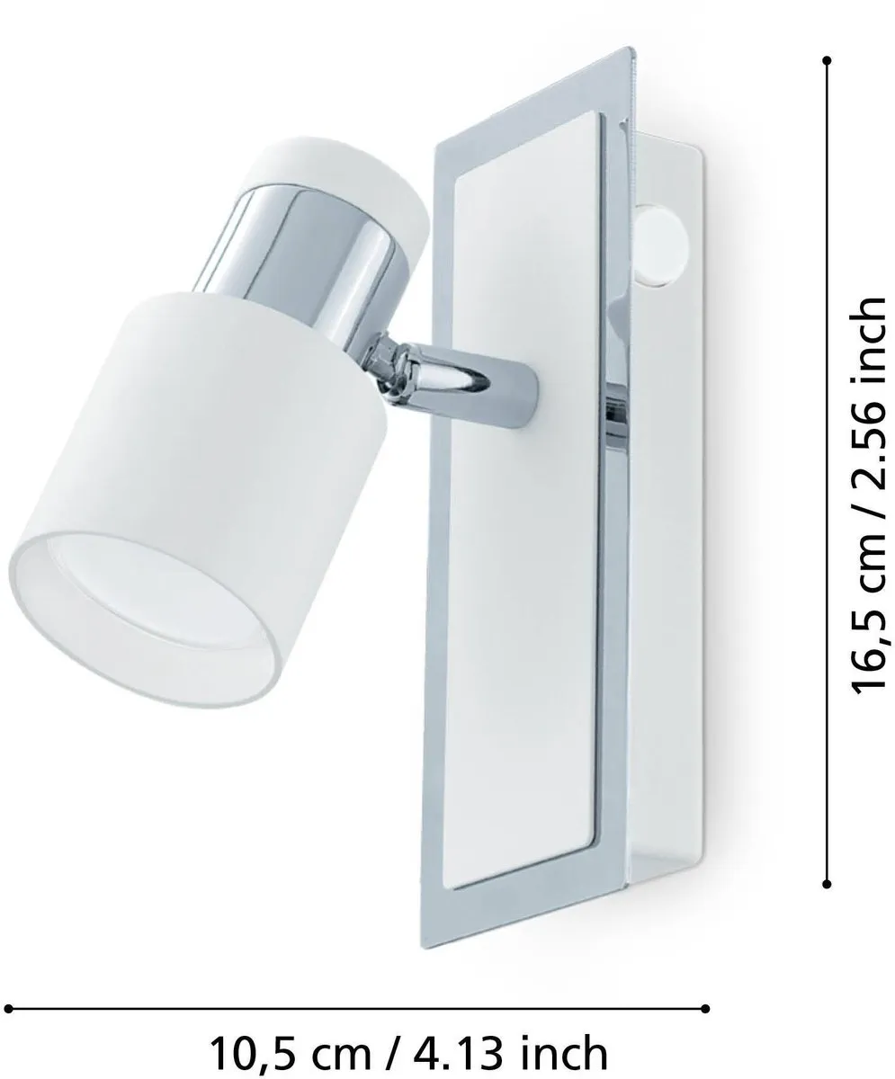 Eglo Davida Spot 1 Licht - Chroom/Wit