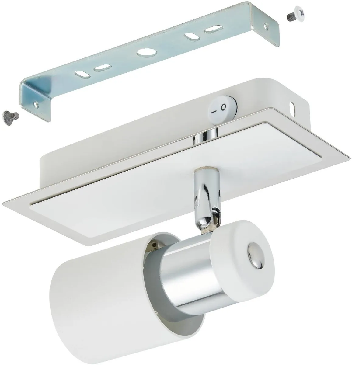 Eglo Davida Spot 1 Licht - Chroom/Wit