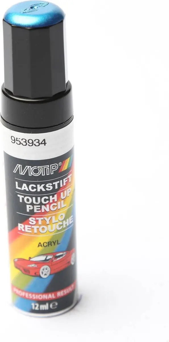 Motip 953934 Auto Lakstift Blauw Metallic 12ml