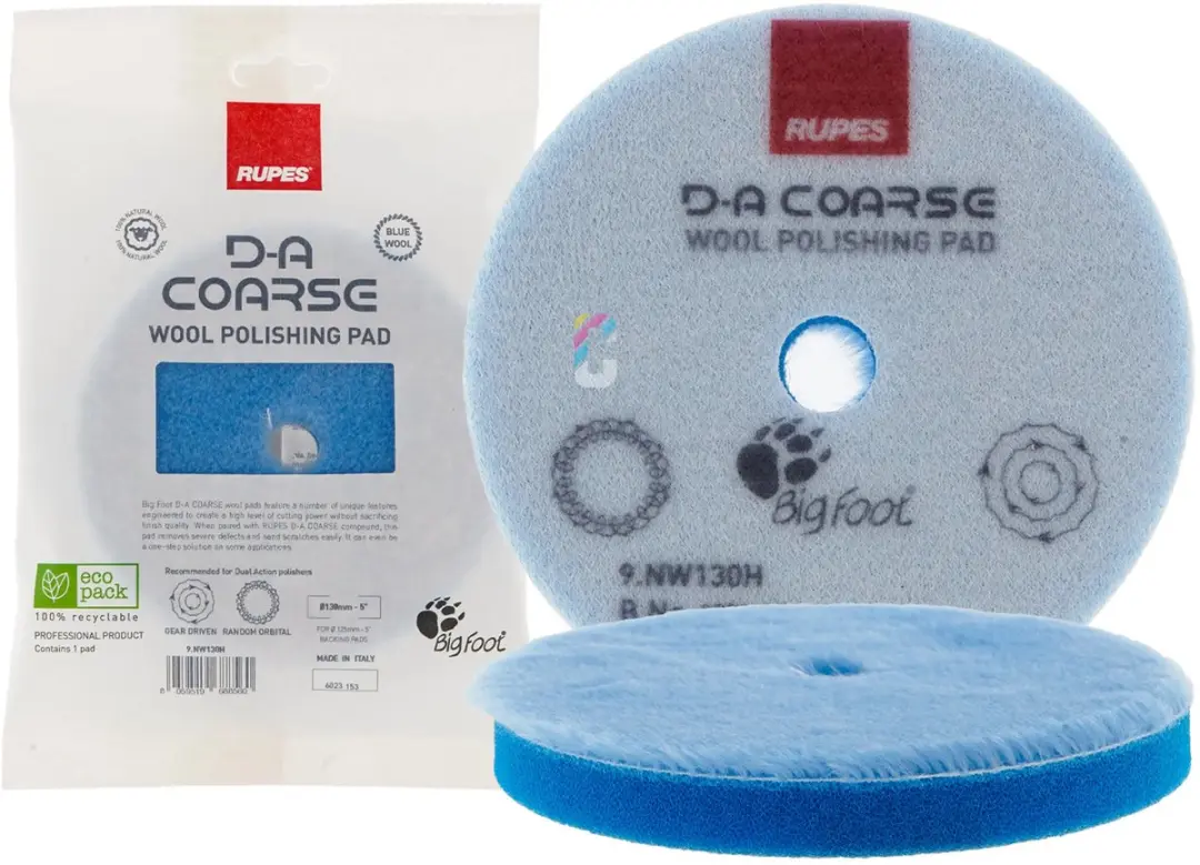 Rupes Coarse Wollen Polijstpad 130-145mm