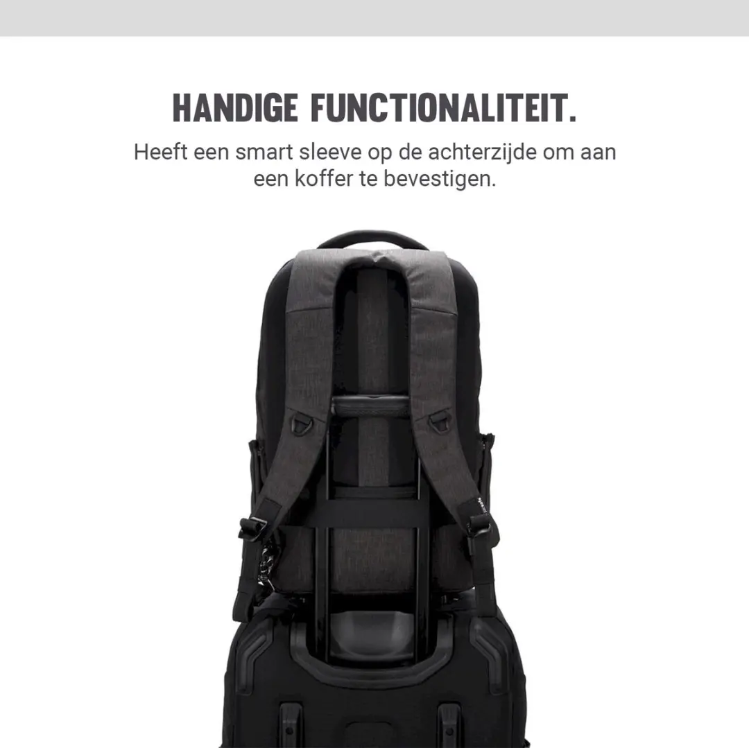 Pacsafe Metrosafe X Rugzak 25L - Antraciet - afbeelding 6 van 6