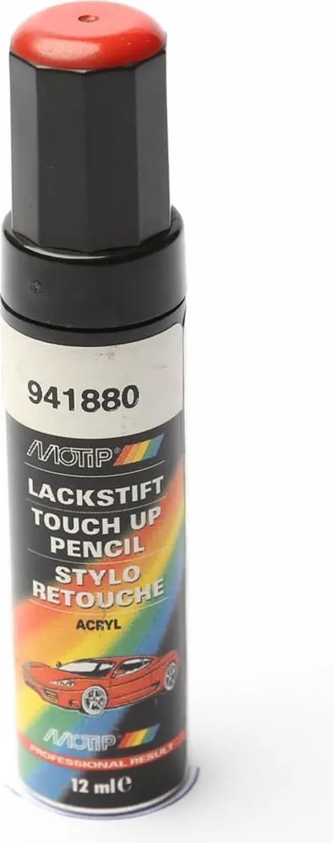 Motip 941900 Auto Lakstift Rood 12ml