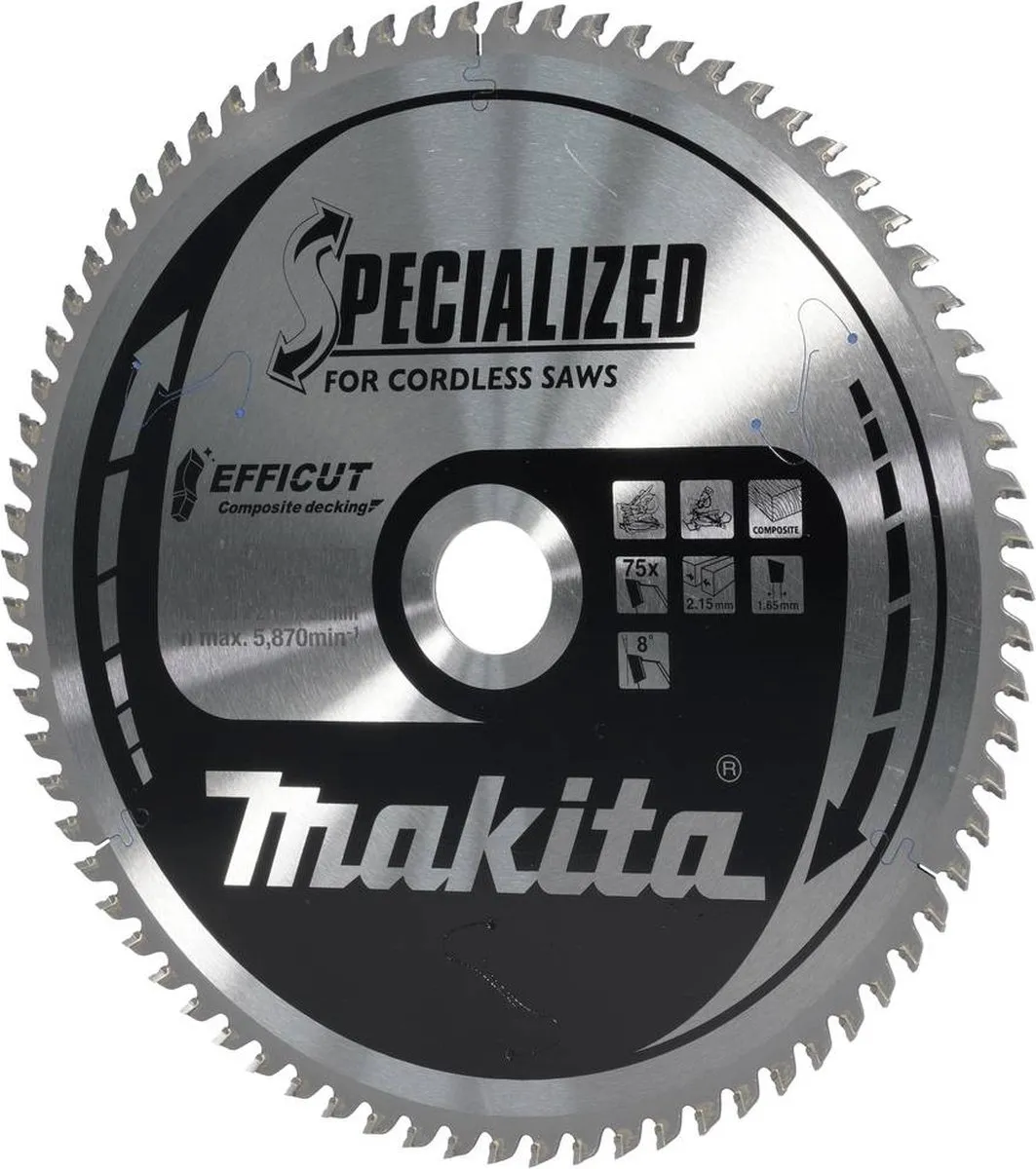Makita E-12201 Afkortzaagblad WPC 260mm - 75T
