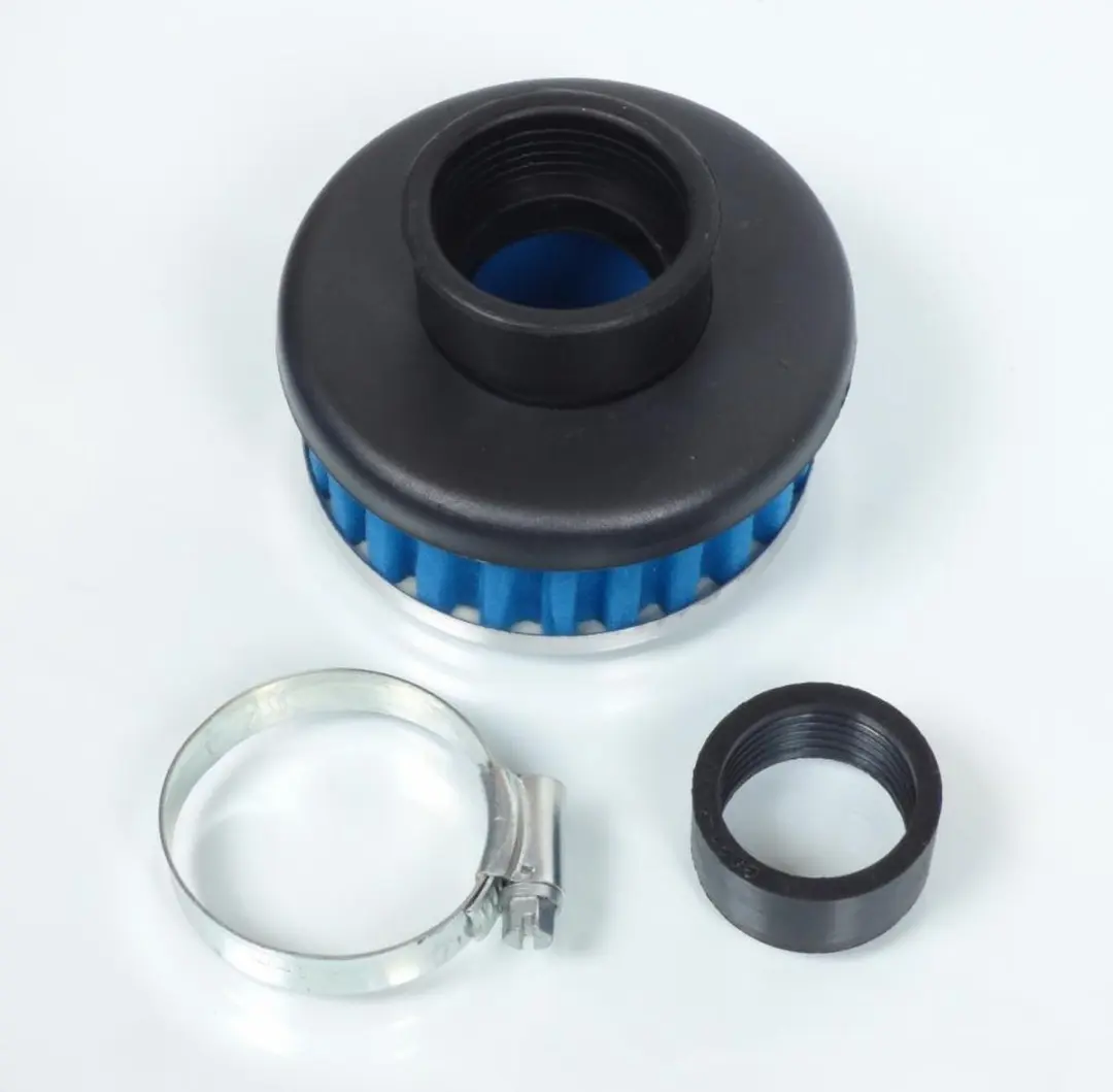 Replay Luchtfilter Auto - Chroom/Blauw Ø28/35mm