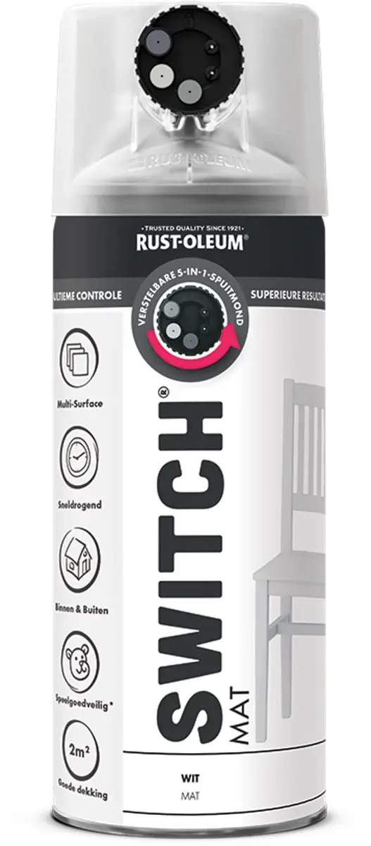 Rust-Oleum Switch Spuitbus Verf Mat 400ml