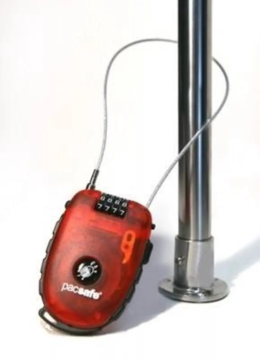 Pacsafe Retractasafe 250 Hangslot - 4-cijferig - Bruin