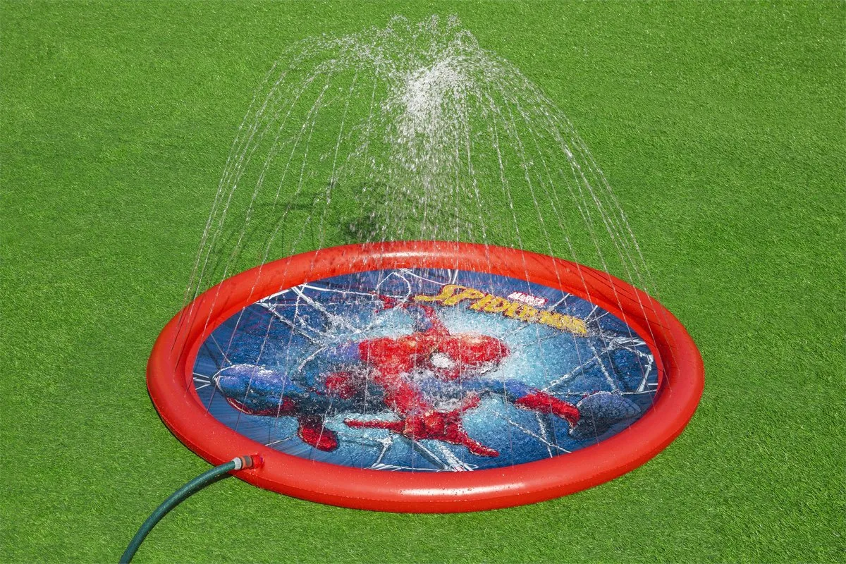 Bestway Spider-Man Waterspeelmat Ø165cm - Rood/Blauw