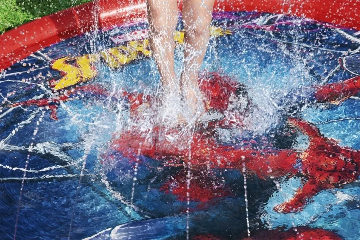 Bestway Spider-Man Waterspeelmat Ø165cm - Rood/Blauw - afbeelding 6 van 6