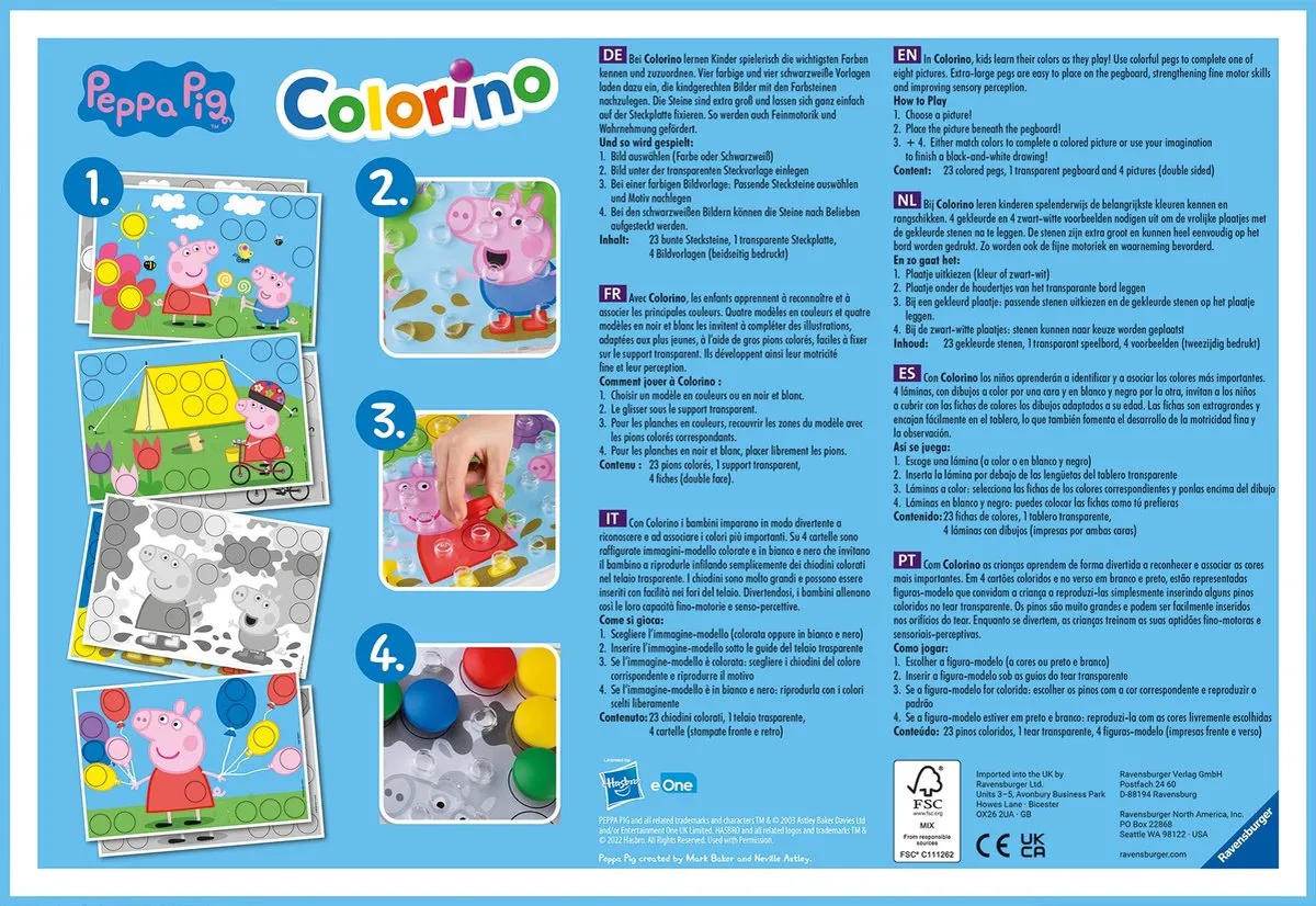 Ravensburger Peppa Pig Colorino Educatief Spel - MPN 208920