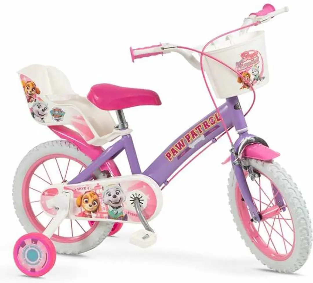PAW Patrol Kinderfiets 14 inch - Paars/Lila - 4 t/m 6 jaar