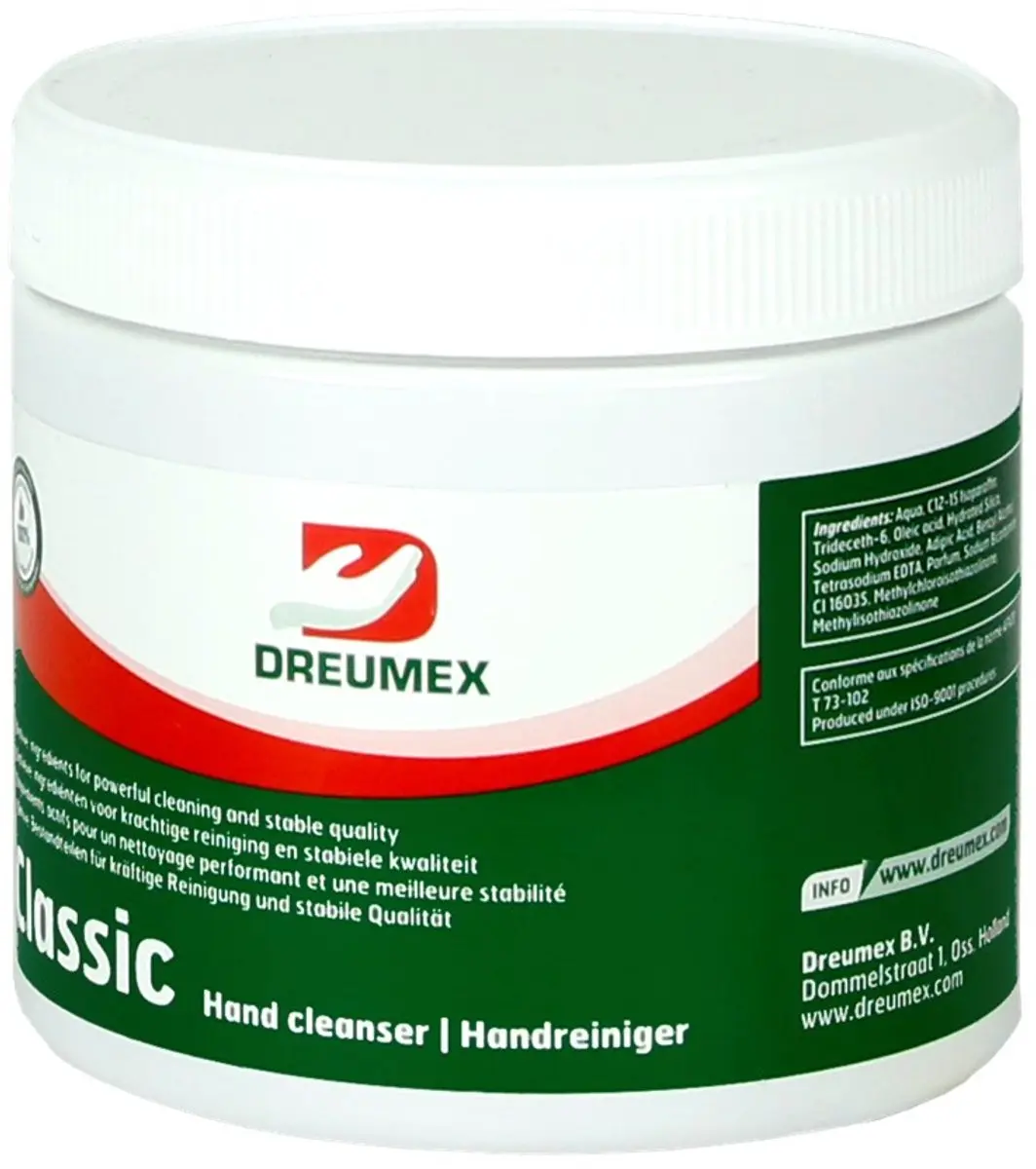 Dreumex Handreinigingsgel Microkorrels 600ml - Rood
