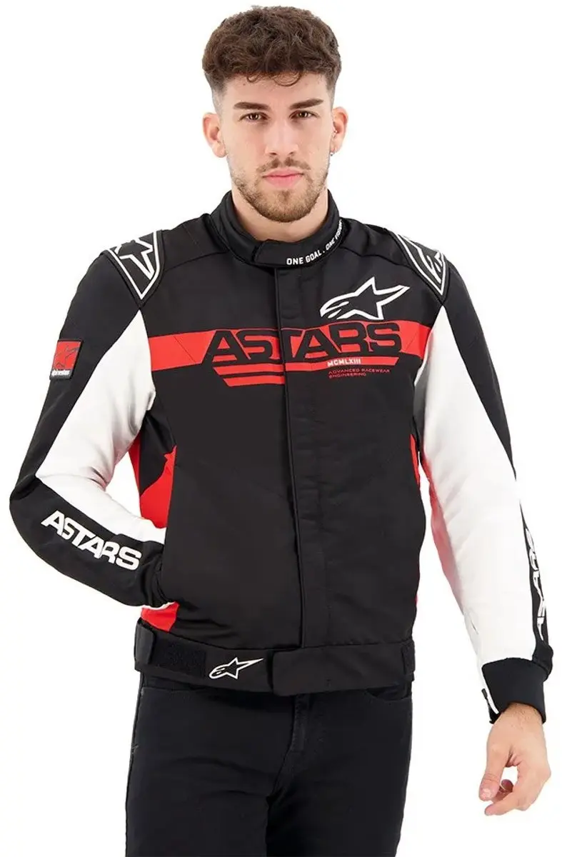 Alpinestars Monza-Sport Jas XL - Zwart/Rood/Wit