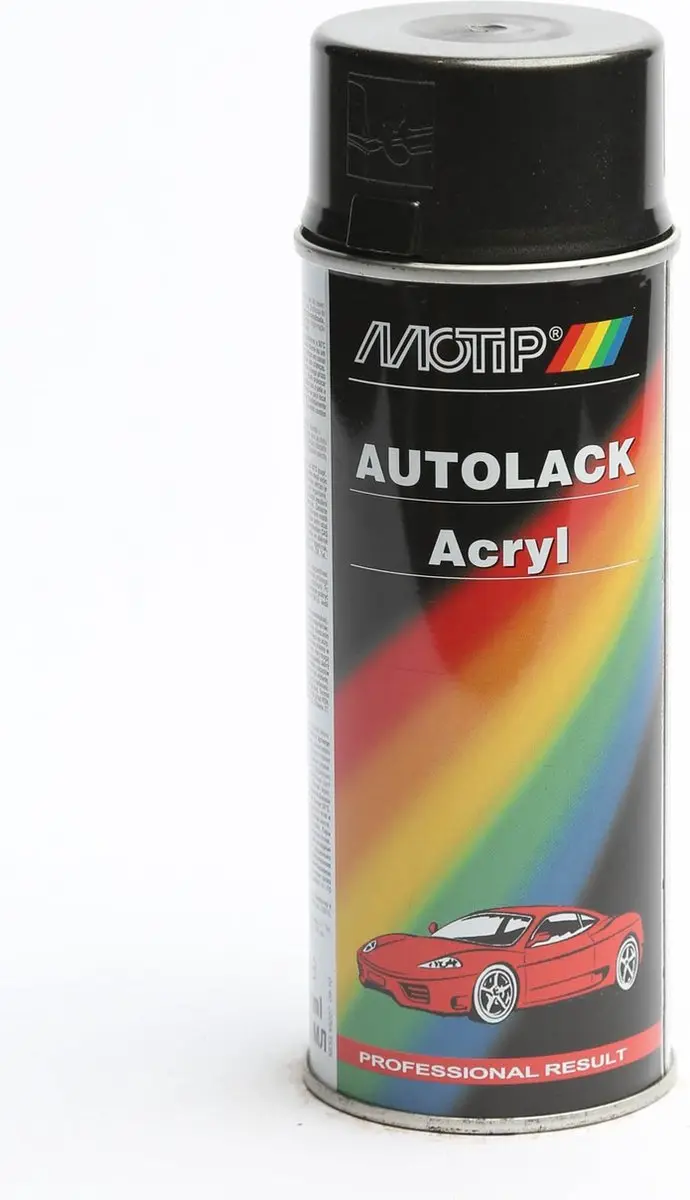 Motip Autolak Spuitbus Zwart 400ml