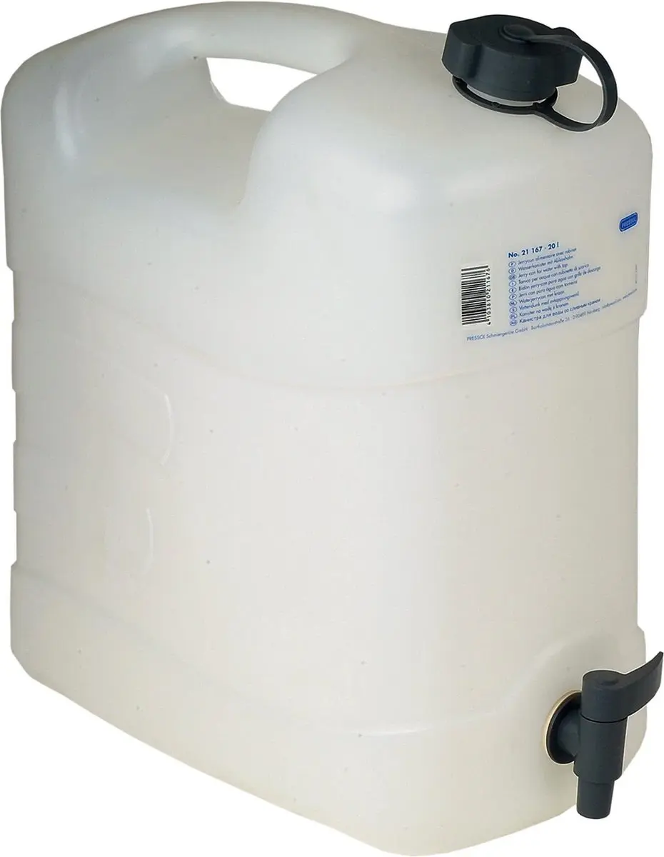 Pressol Jerrycan 20L - wit - met aftapkraan