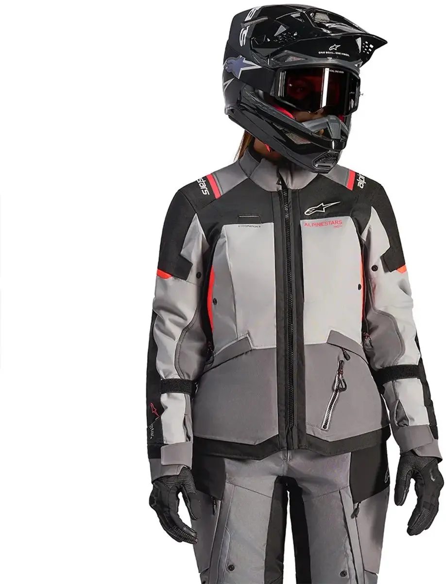 Alpinestars Stella Andes V4 Drystar Motorjas - 2XL - Oranje/Grijs/Zwart
