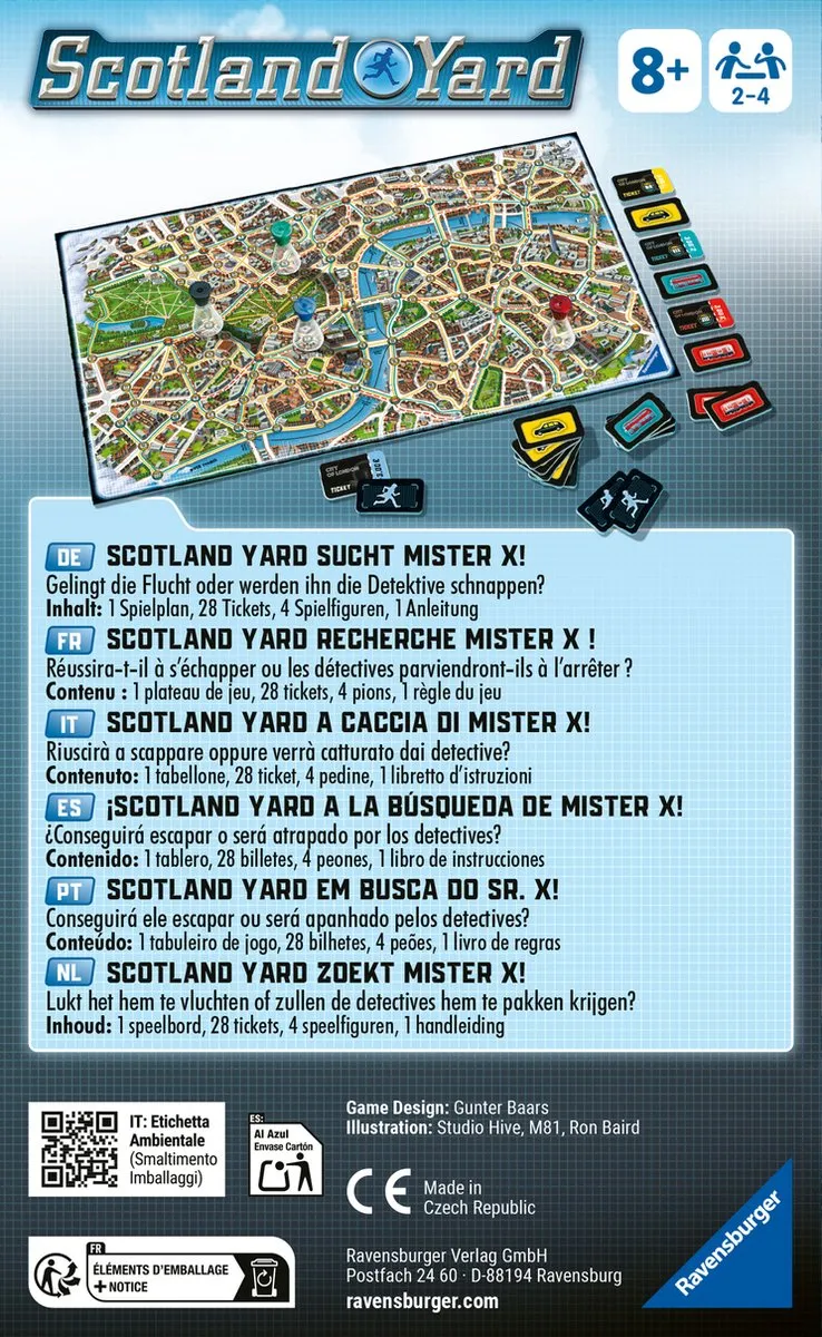 Ravensburger Scotland Yard Pocketspel - 2-4 Spelers