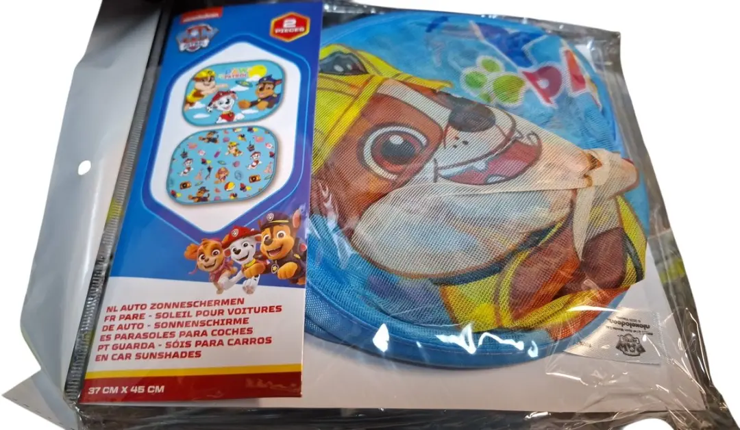 PAW Patrol Autoscherm 2 Stuks - 37x45cm - Blauw