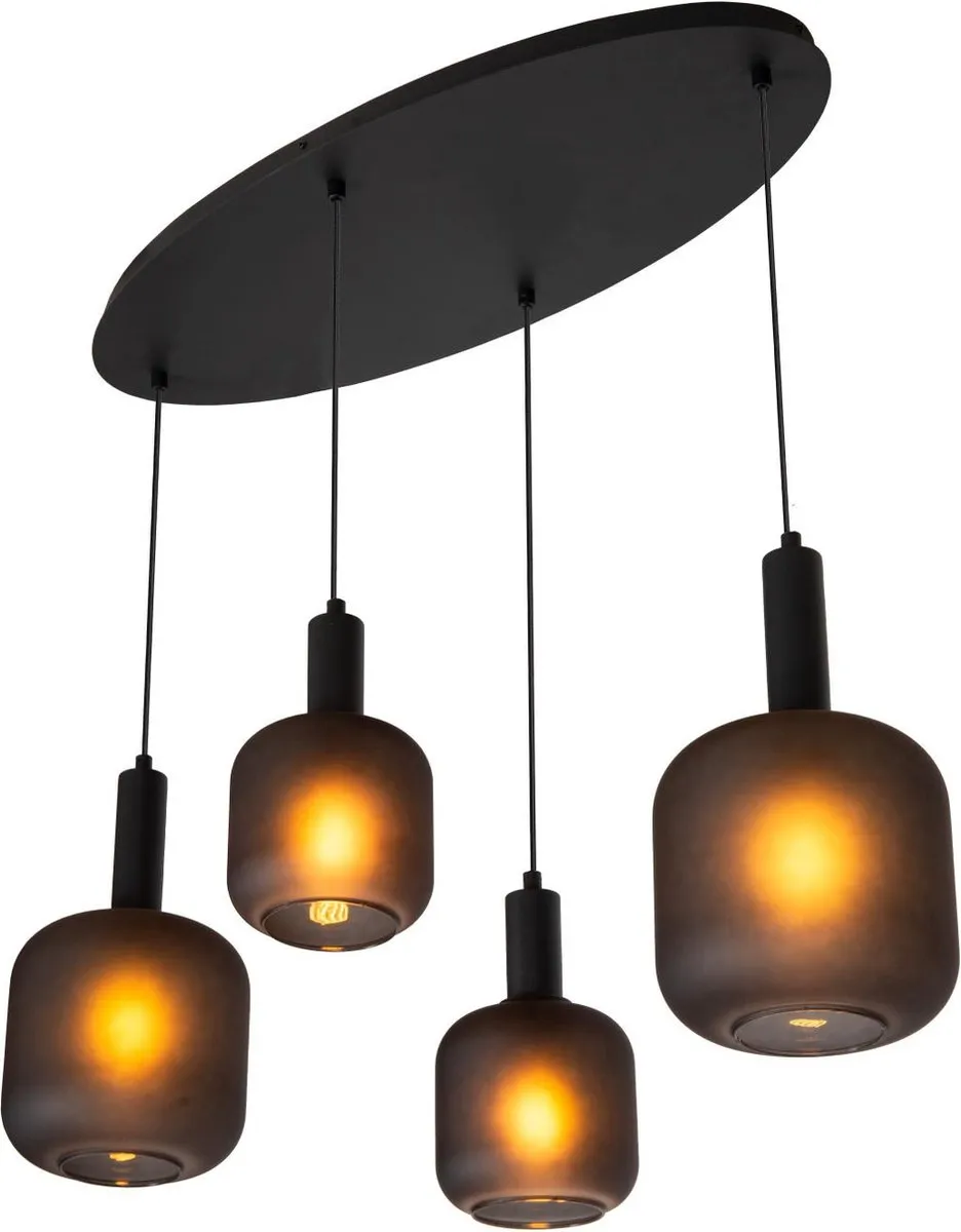 Lucide Eloise Hanglamp 4xE27 - Zwart