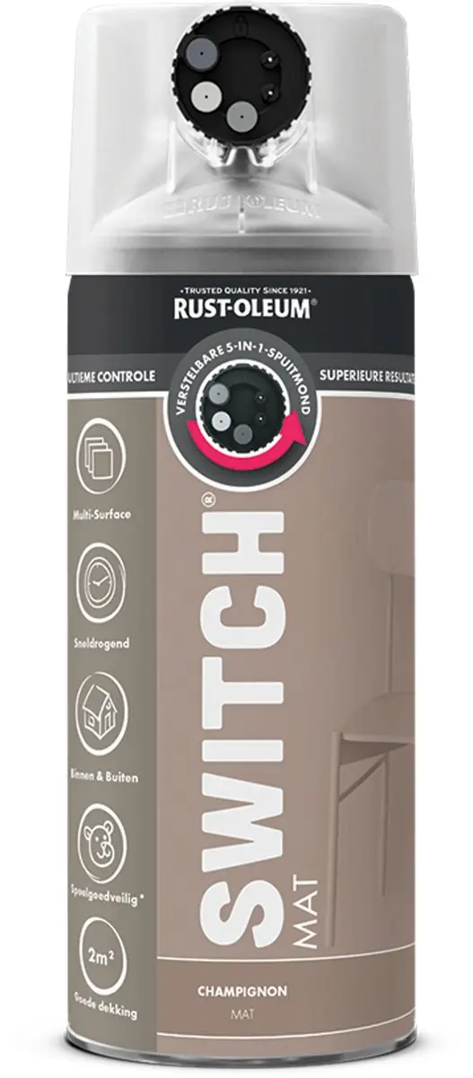 Rust-Oleum Switch Spuitbus Verf Mat 400ml