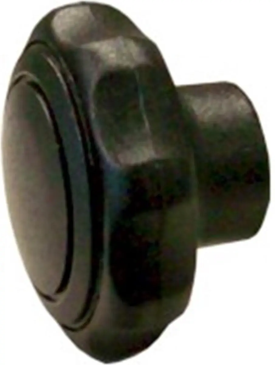 Gripmoer. M6. 32mm. Zwart. Din-63361. Deltafix.