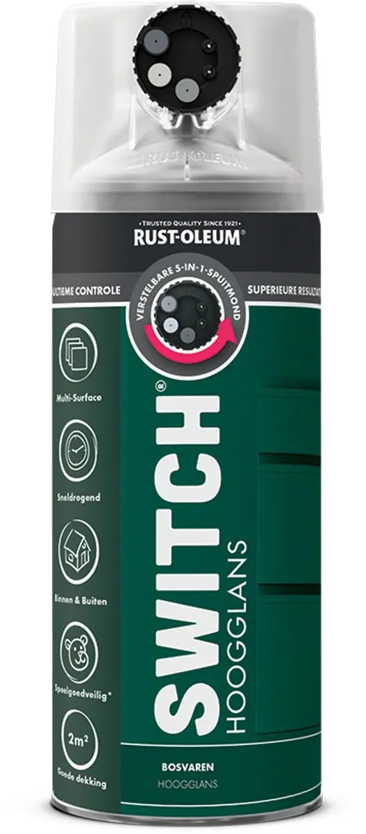 Rust-Oleum Switch Spuitbus Hoogglans Bosvaren 400ml