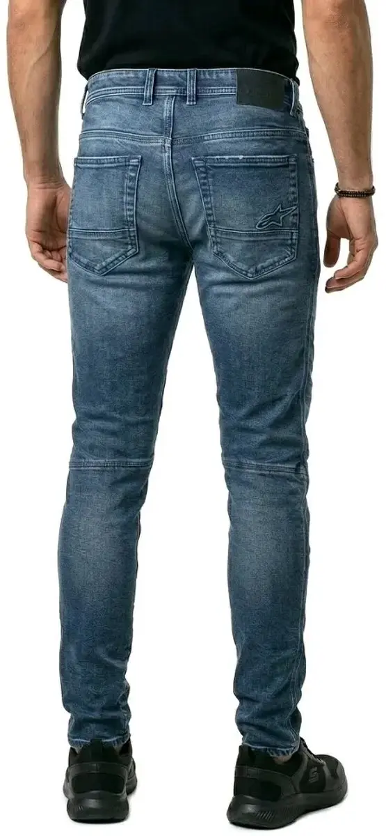 Alpinestars Argon Slim Fit Denim Motorfietsbroek 32 - Blauw