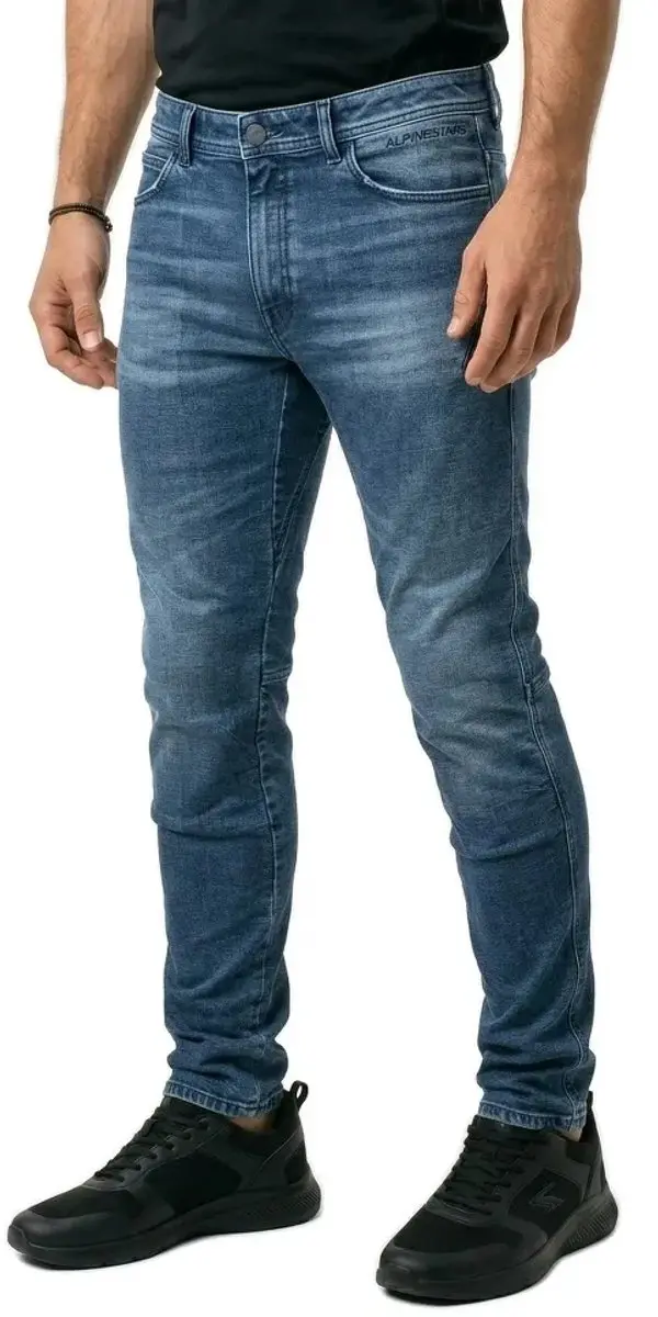 Alpinestars Argon Slim Fit Denim Motorfietsbroek 32 - Blauw