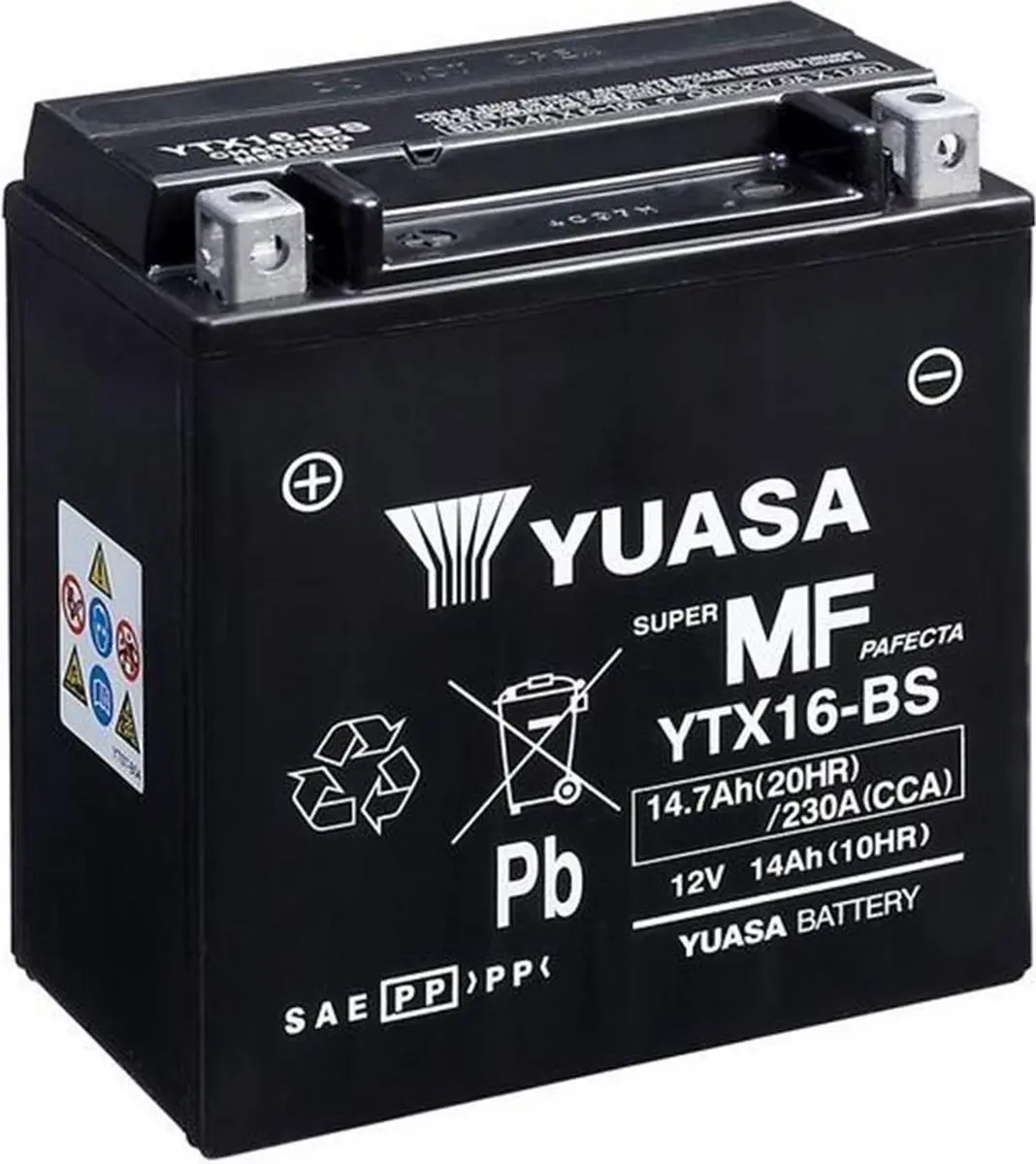 Yuasa YTX16 WC Accu - 12V - Kawasaki 1500 VN Classic