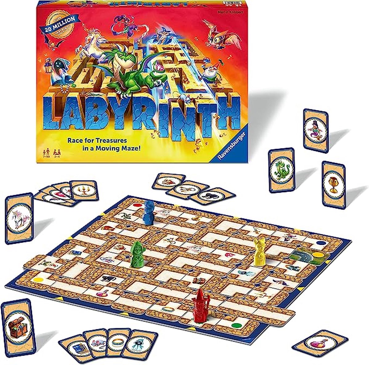 Ravensburger Labyrinth - Moving Maze Family Board Game for Kids and Adults Age 7 and Up