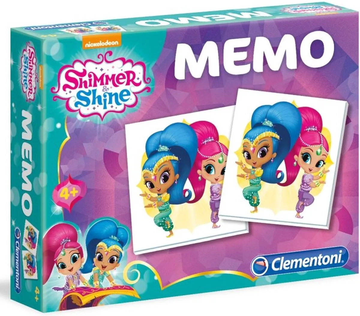Clementoni Memo Shimmer En Shine Kaartspel 48-delig
