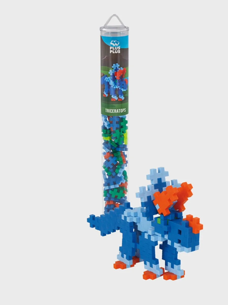 Plus-Plus Tube Triceratops 100-delig Bouwset - Multicolor
