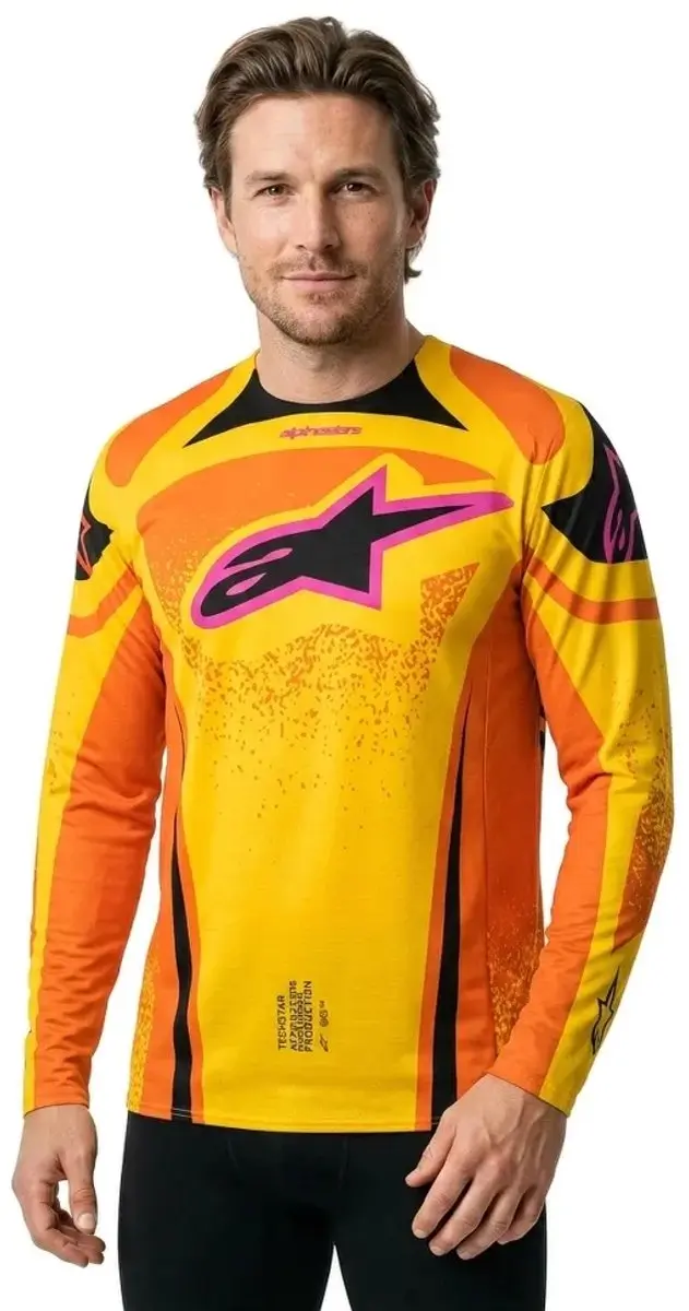 Alpinestars Techstar Nomur Motorcross Trui - XL - Geel/Oranje