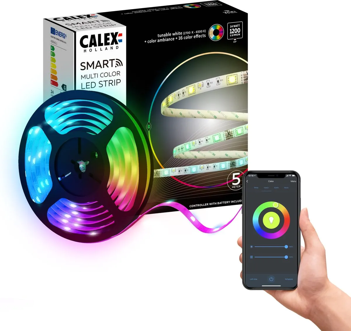 Calex Slimme LED Strip 5m RGBW