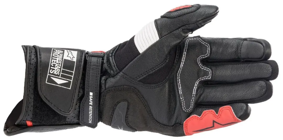 Alpinestars SP-2 V3 Handschoen - Zwart/Wit/Rood - 3XL
