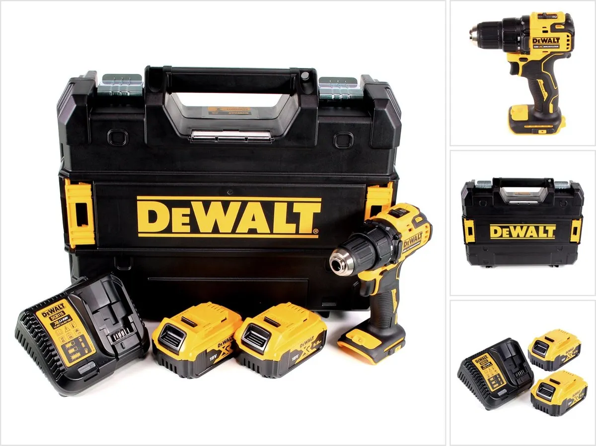 DeWalt DCD708P2T Schroefboormachine 18V XR - 2 Accu's 5.0Ah