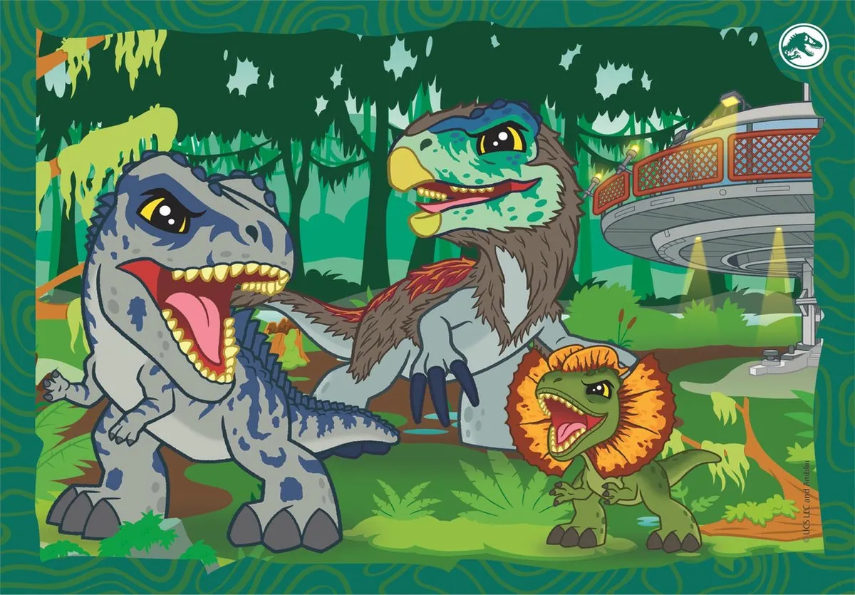 Clementoni Jurassic World 4-in-1 Puzzel - 72 Stuks - 4 Puzzels - afbeelding 6 van 6