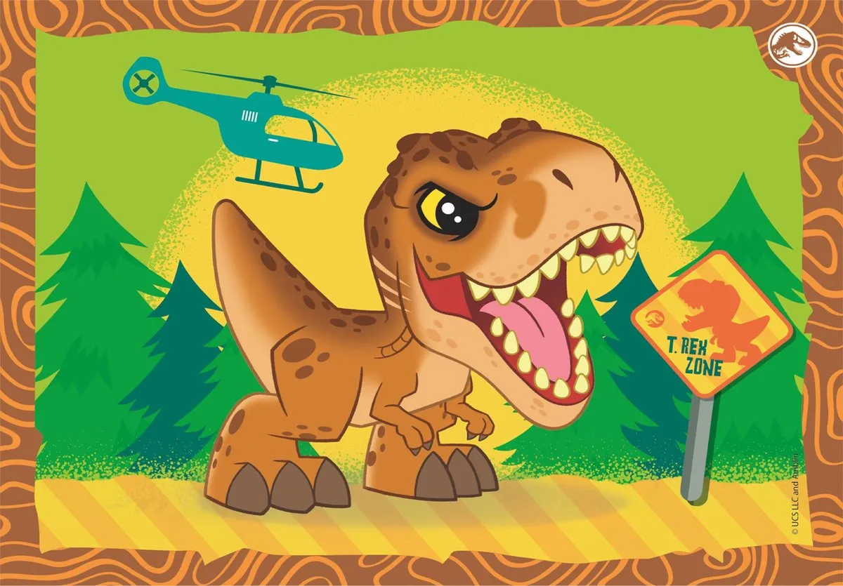 Clementoni Jurassic World 4-in-1 Puzzel - 72 Stuks - 4 Puzzels