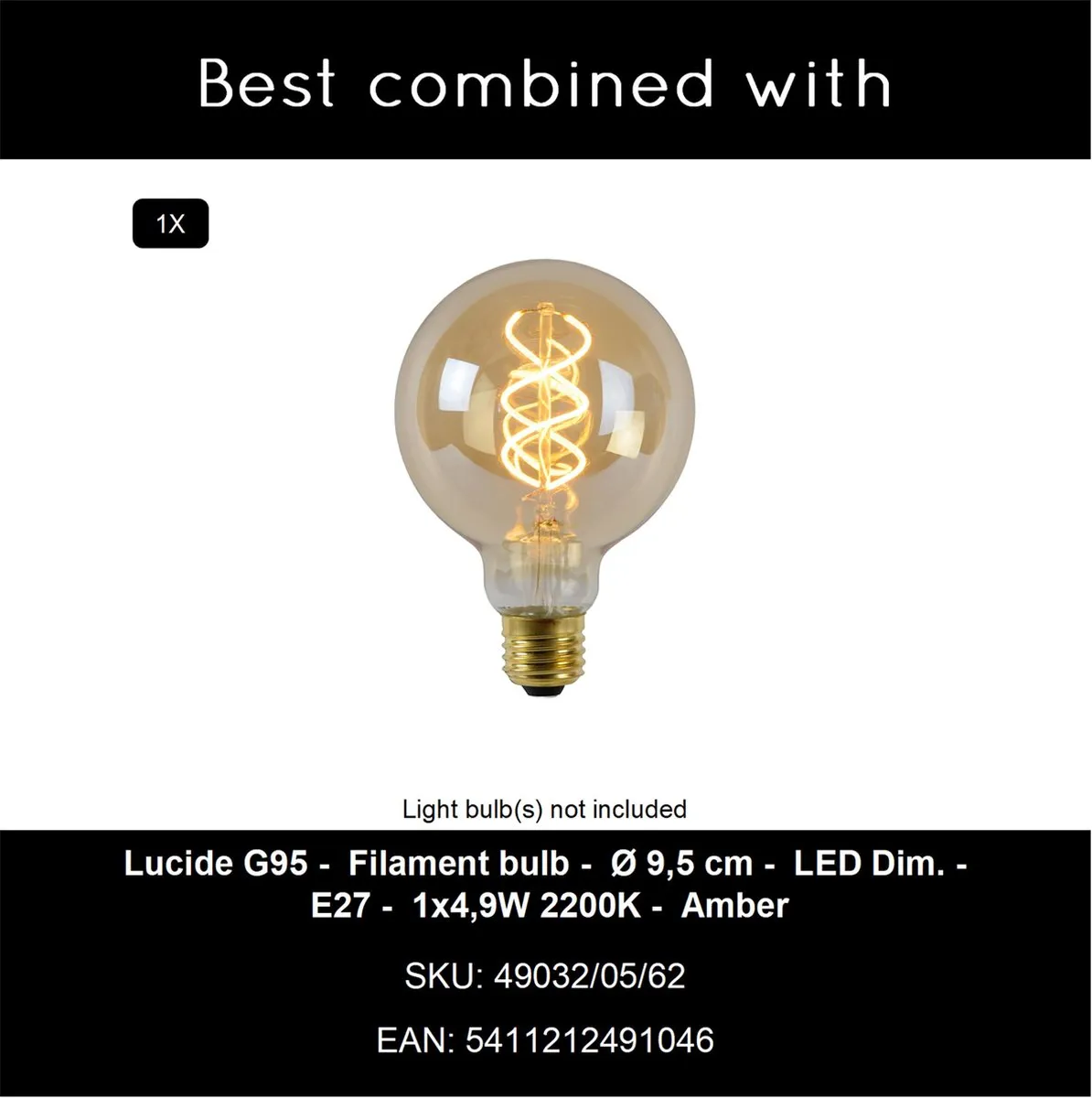 Lucide KALA Vloerlamp Ø40cm - Taupe
