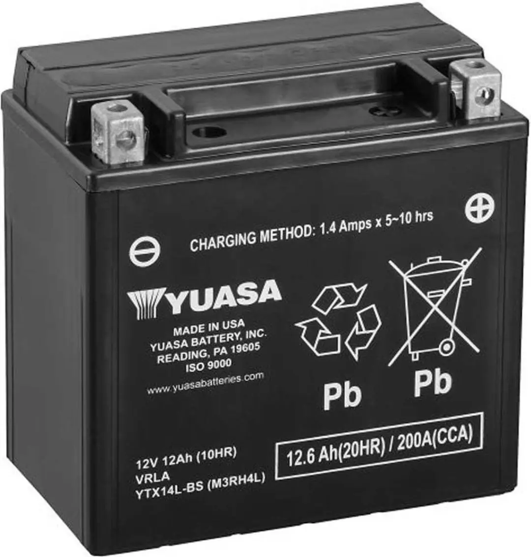 Yuasa YTX4L-BS AGM Motorbatterij 12V 3Ah