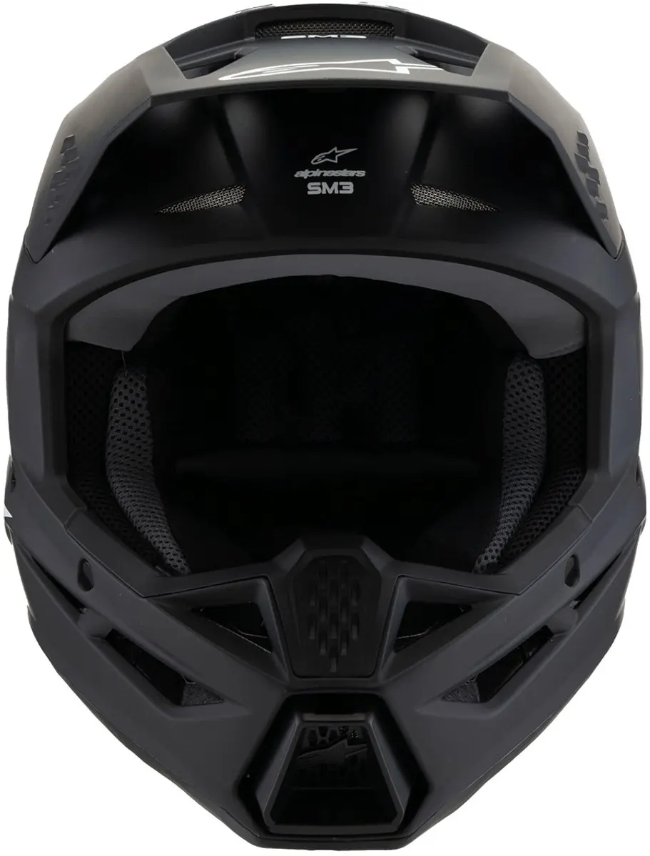 Alpinestars S-M3 Youth Solid Mat Zwart Offroad Helm - afbeelding 6 van 6