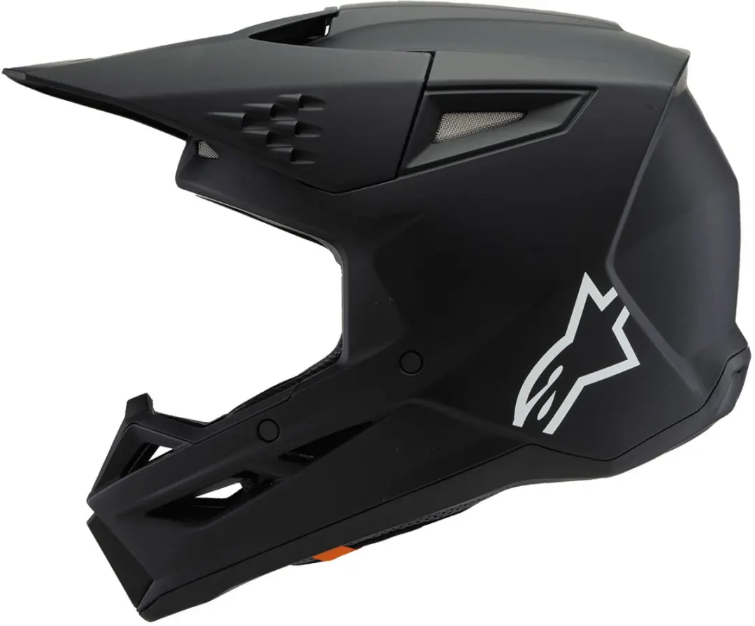 Alpinestars S-M3 Youth Solid Mat Zwart Offroad Helm