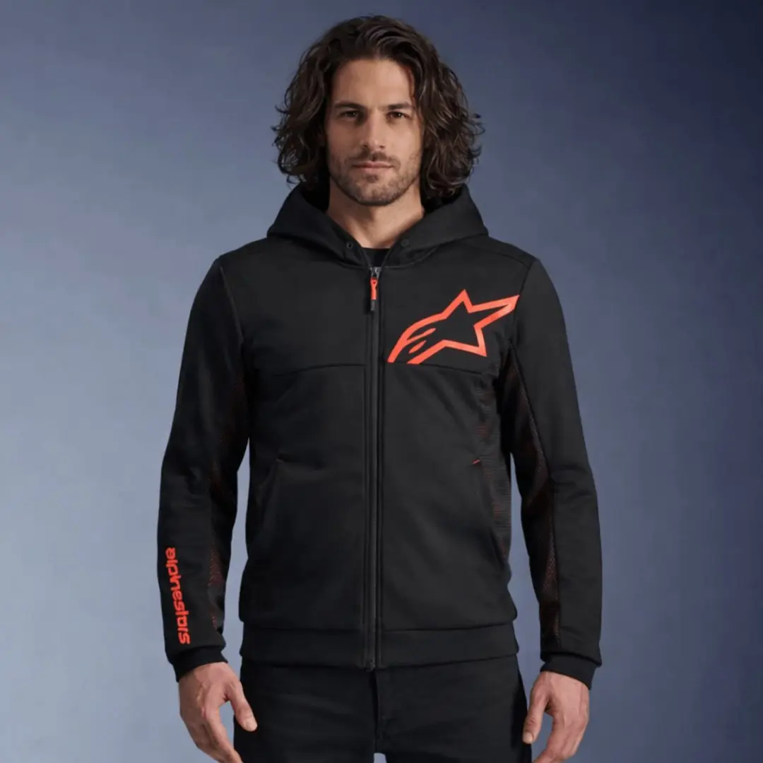 Alpinestars Chrome Hoodie XL - Zwart/Rood