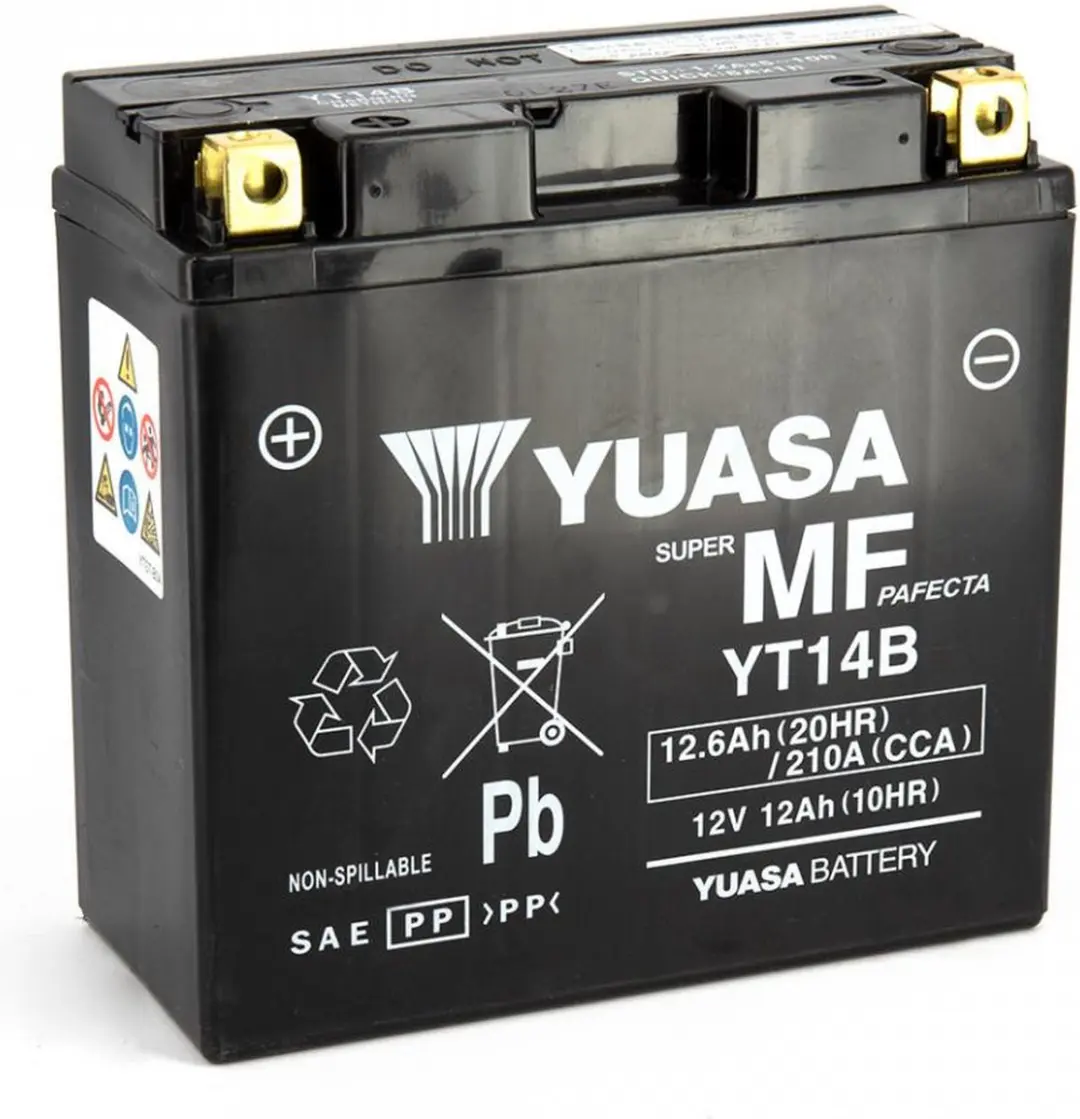 Yuasa YT14B SLA Accu 12V 12,6Ah - Suzuki 800 DR S