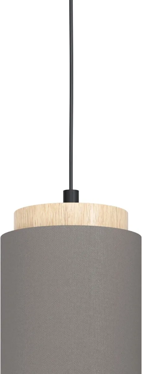 Eglo Albariza Hanglamp E27 - 3 Lichtpunten - 89,5 cm - Zwart/Grijs