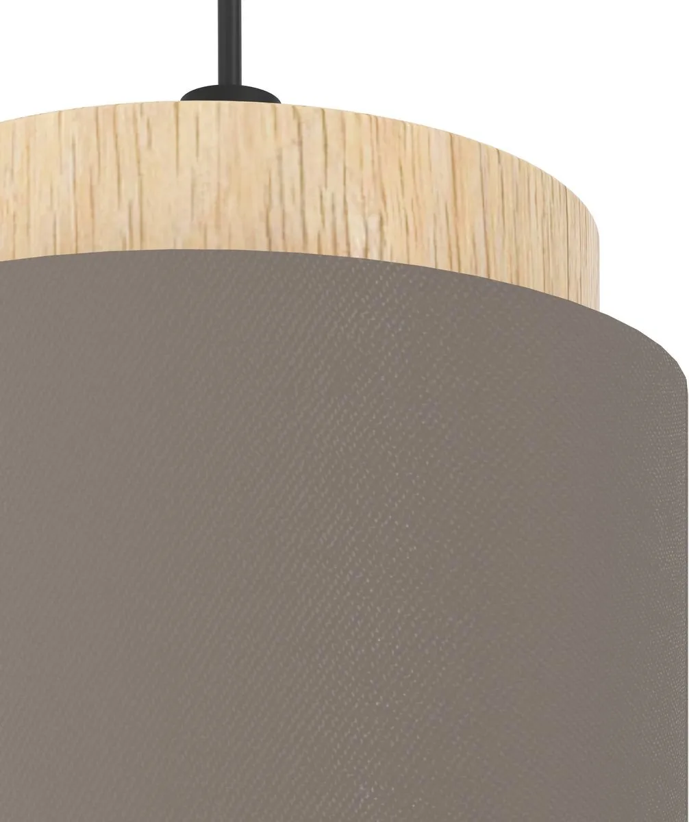 Eglo Albariza Hanglamp E27 - 3 Lichtpunten - 89,5 cm - Zwart/Grijs