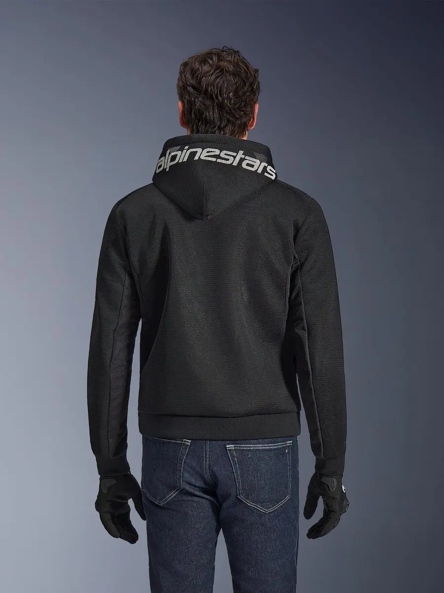 Alpinestars Chrome Superairflow Motorfiets Zip Hoodie - L - Wit/Zwart/Grijs