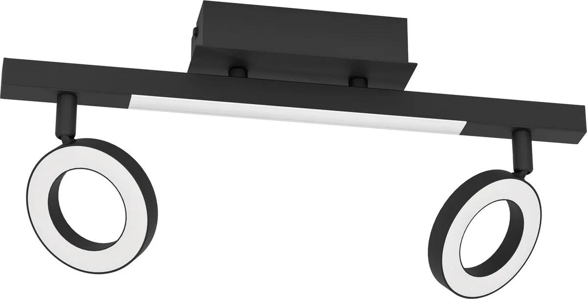 Eglo Cardillio 2 Spot LED 38,5cm - 3 Lampen - Zwart